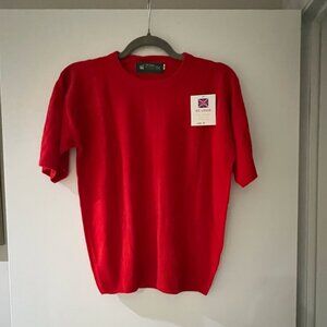 NWT 100% Scottish Cashmere Red Sweater